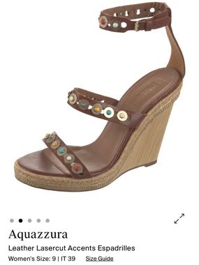 ISO: Aquazzura Byzantine Wedges size IT 39, 39.5 !!!